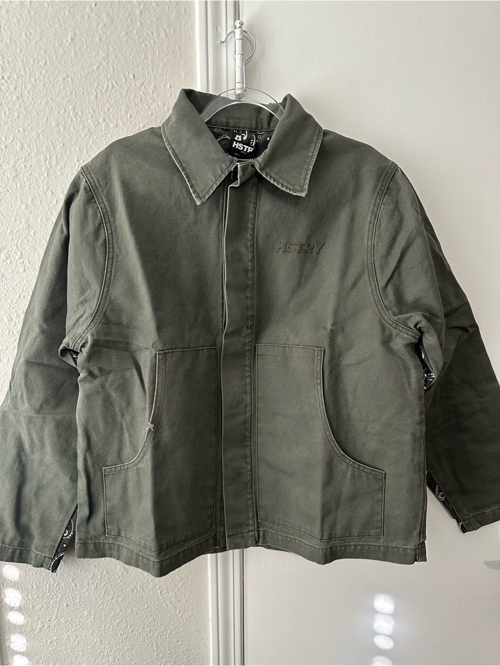 **NEW**  HSTRY by Nas Paisley Duck Cargo Jacket sz XL